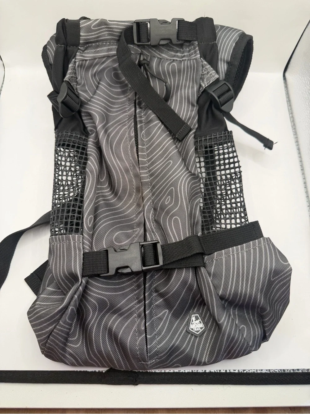 Arcadia Trail Gray Topographic Hiking Backpack Size Small